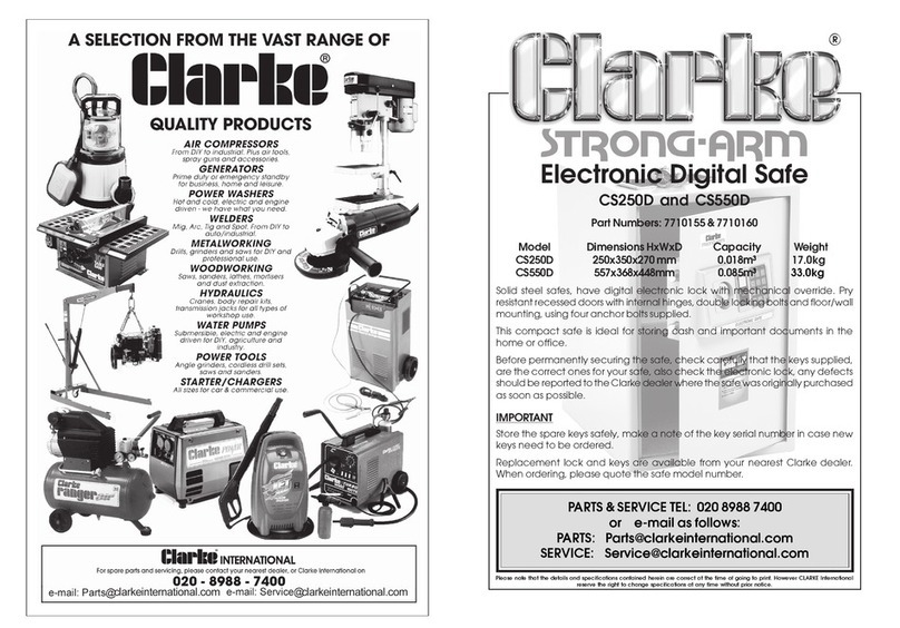 Clarke Strong-Arm CS250D User manual Clarke Strong-Arm CS250D User manual
