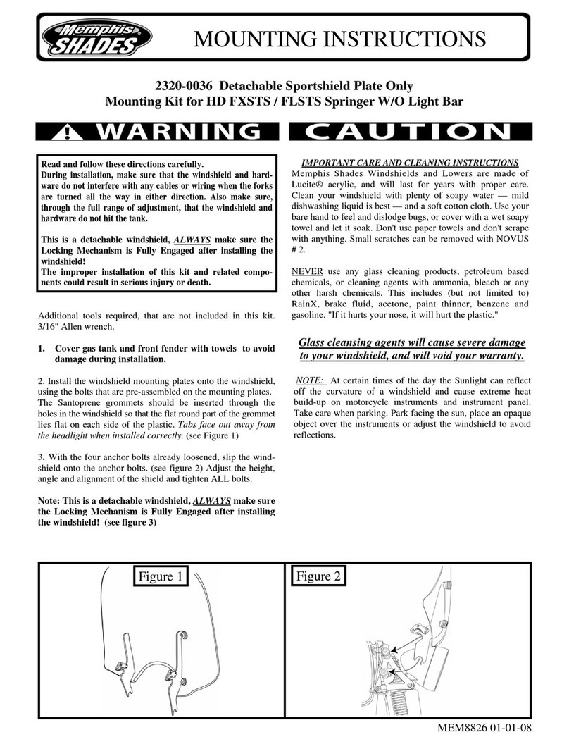 Memphis Shades 2320-0036 Mounting instructions