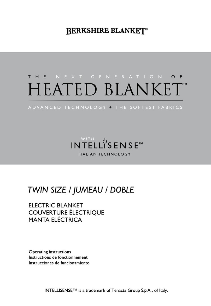 Berkshire Blanket Twin Size operating instructions