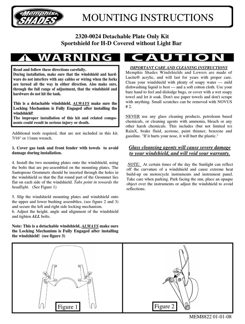Memphis Shades 2320-0024 Mounting instructions