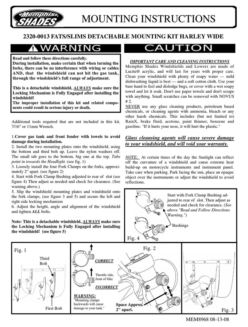 Memphis Shades 2320-0013 Mounting instructions