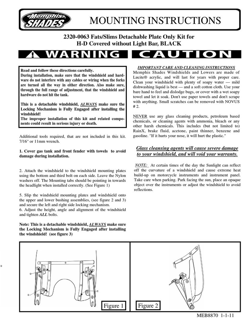 Memphis Shades 2320-0063 Mounting instructions