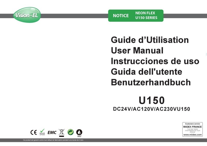 Vision-EL NEON FLEX U150 Series user manual