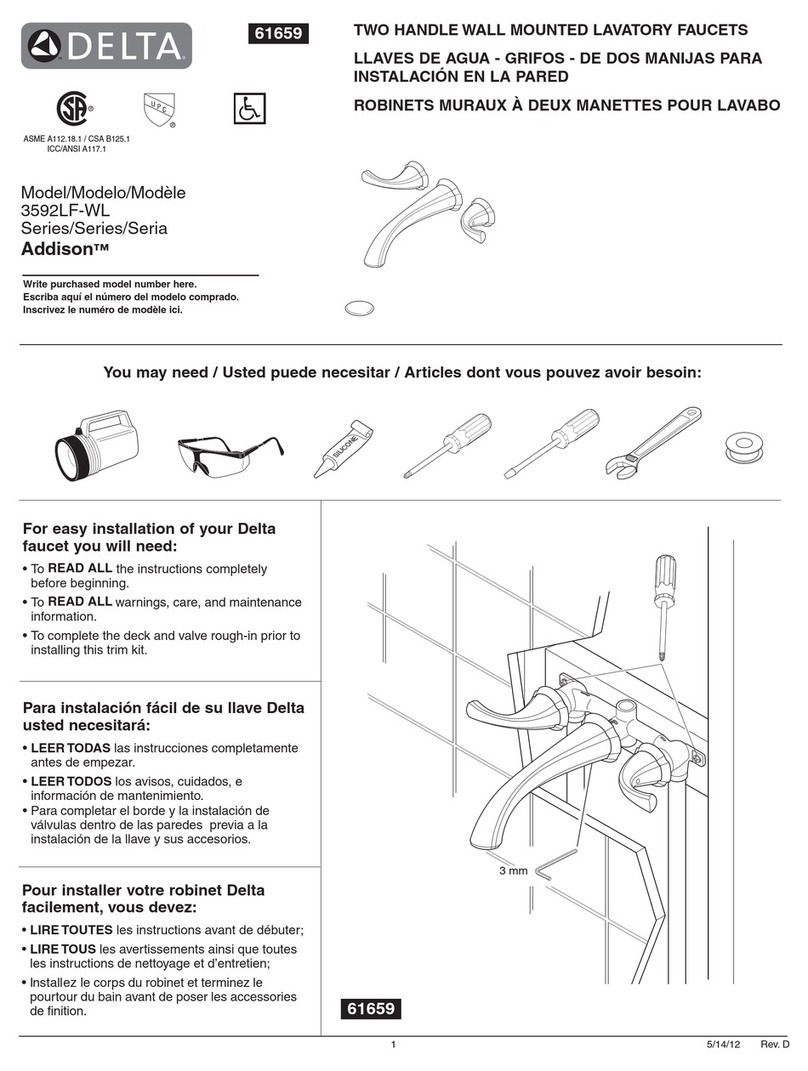 Delta Addison 3592LF-WL quick start guide