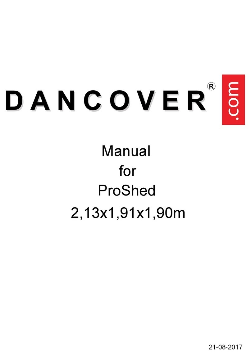Dancover ProShed Owner's manual/ instructions for assembly