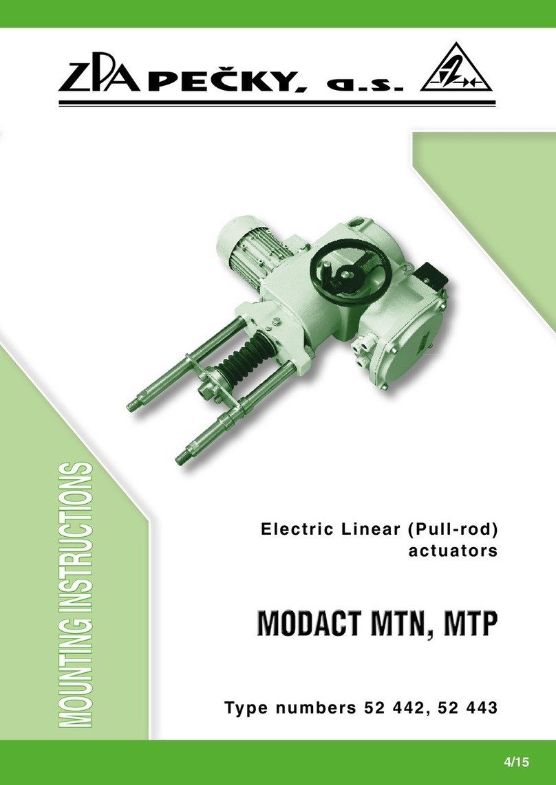 ZPA Pečky MODACT MTN 15 Mounting instructions