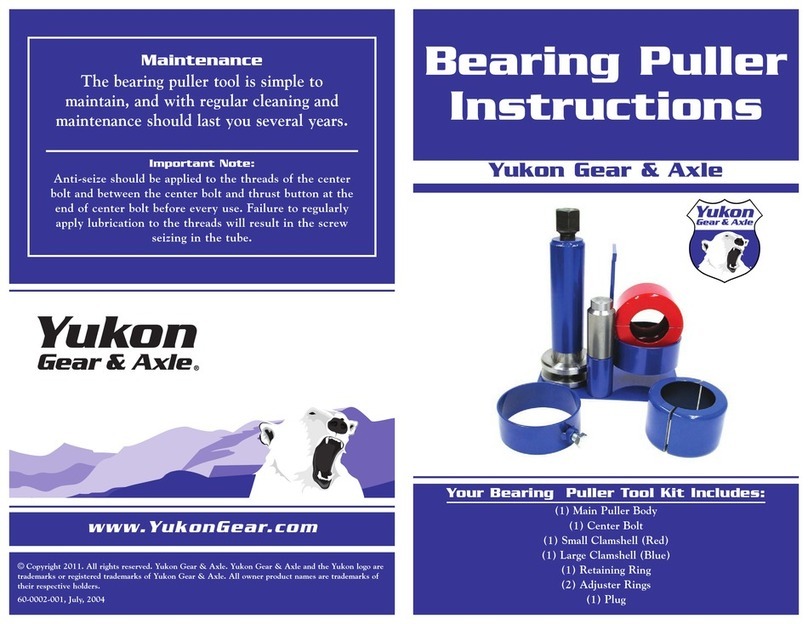 Yukon Bearing Puller Tool Kit instructions