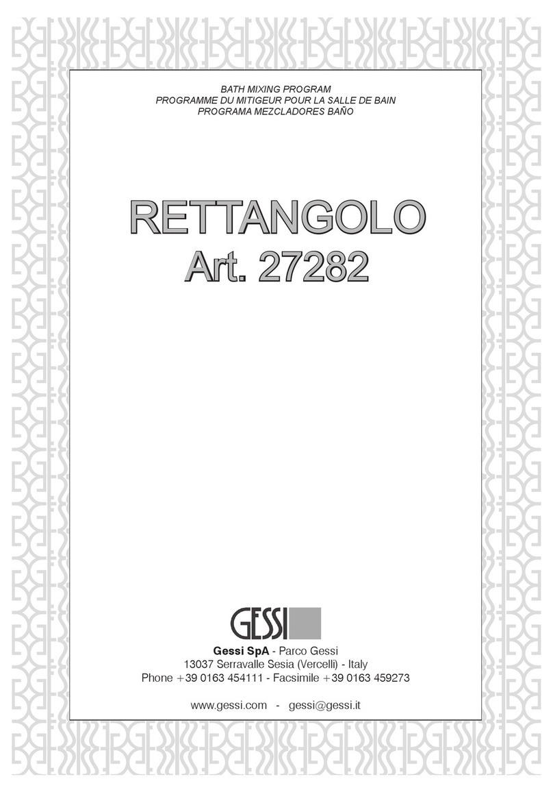 Gessi RETTANGOLO 27282 manual