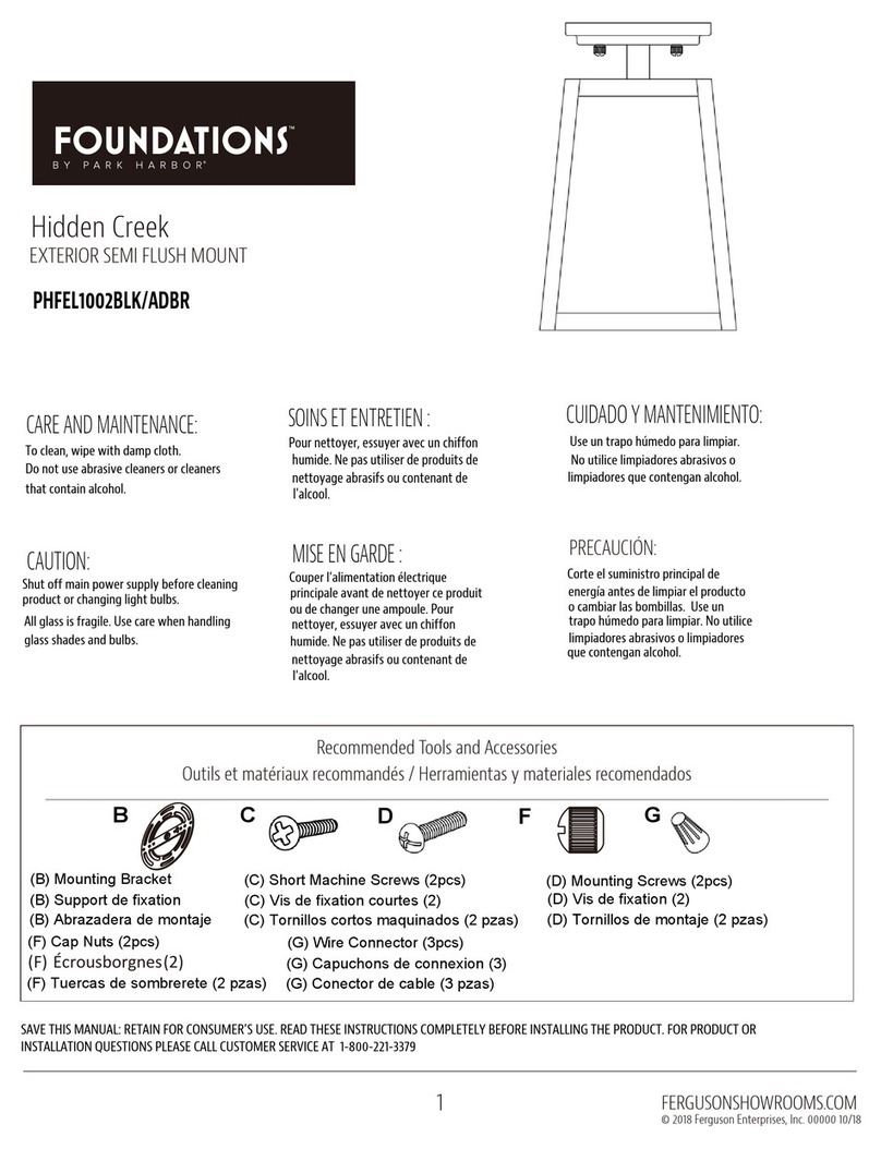Park Harbor FOUNDATIONS Hidden Creek quick start guide Park Harbor FOUNDATIONS Hidden Creek quick start guide