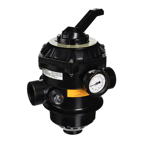 Pentair HI FLOW SIX-WAY 1-1/2 INCH TOP MOUNT VALVE User manual