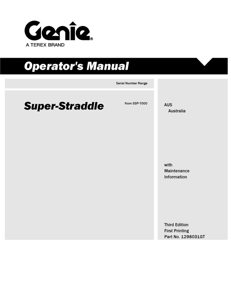 Genie Super-Straddle Operator's manual