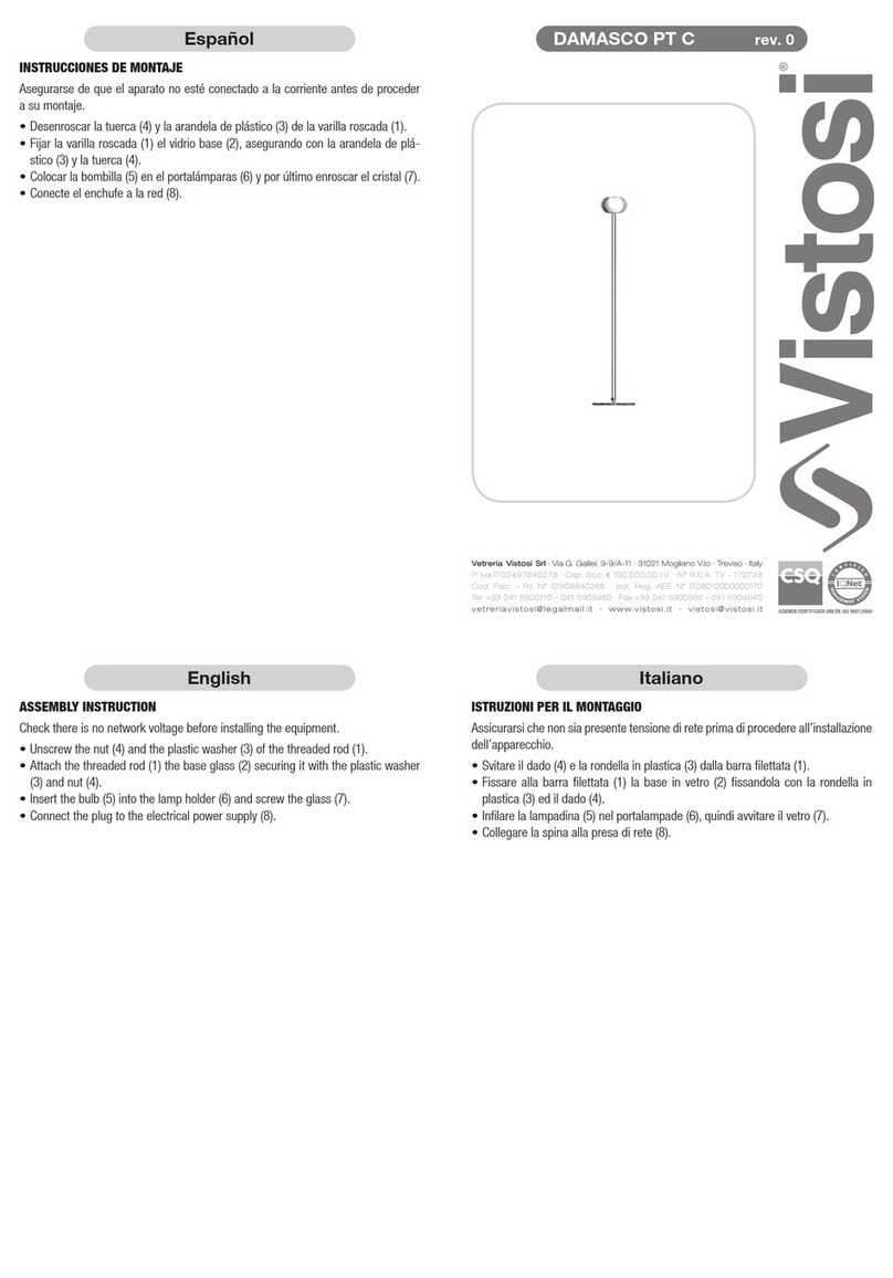 Vistosi DAMASCO PT C User manual