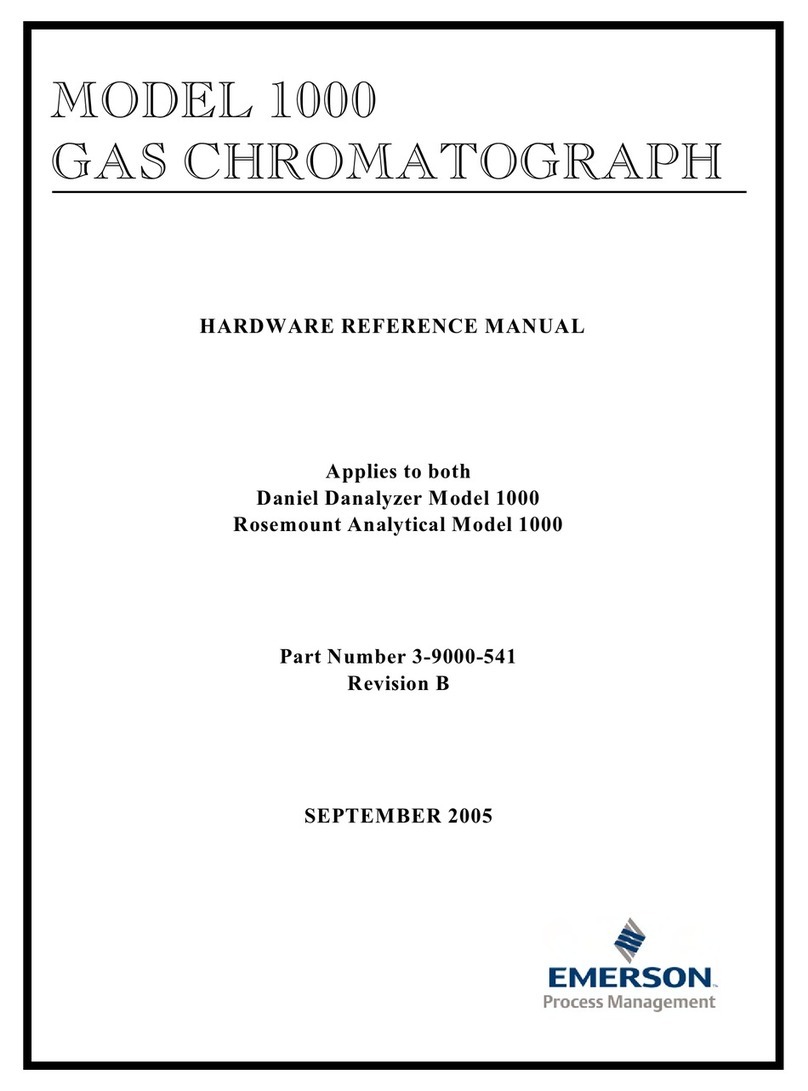 Emerson Daniel Danalyzer 1000 Hardware reference manual