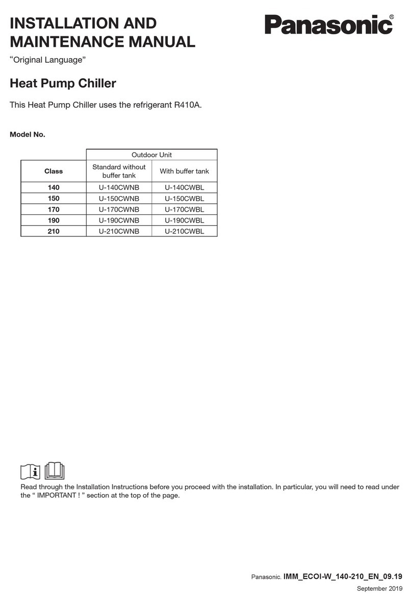 Panasonic 140 Installation and maintenance manual
