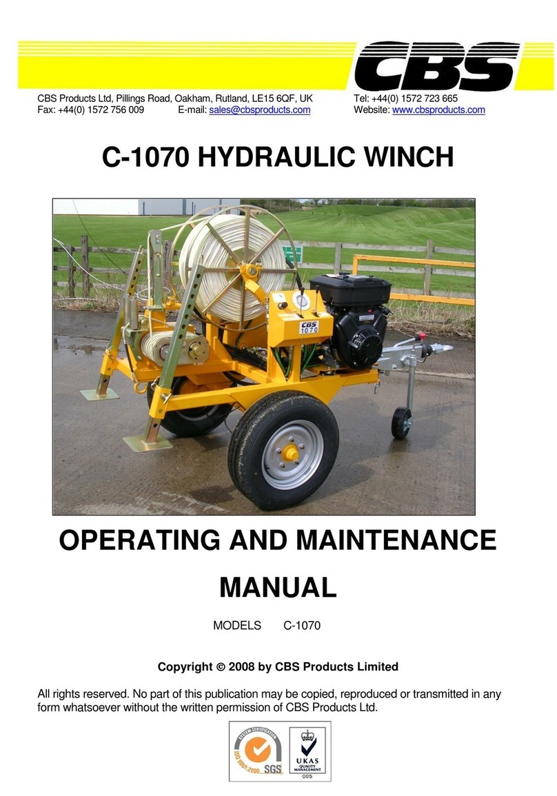 CBS C-1070 Operating and maintenance manual