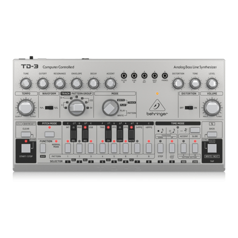 Behringer TD-3 User manual