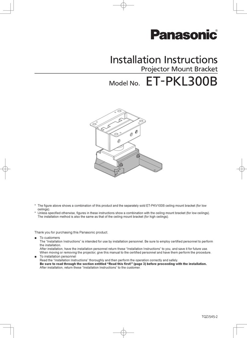 Panasonic ET-PKL300B installation instructions