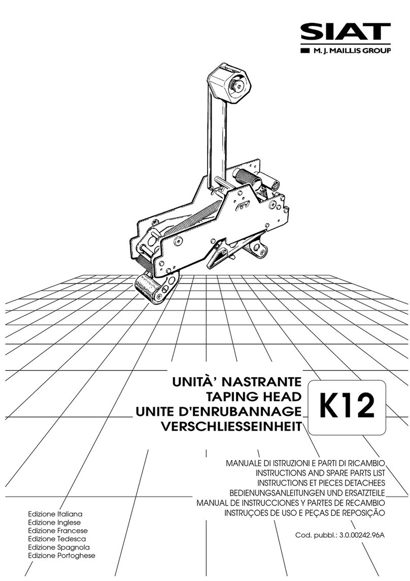M.J. MALLIS GROUP Siat K12 Instructions and Spare Parts List