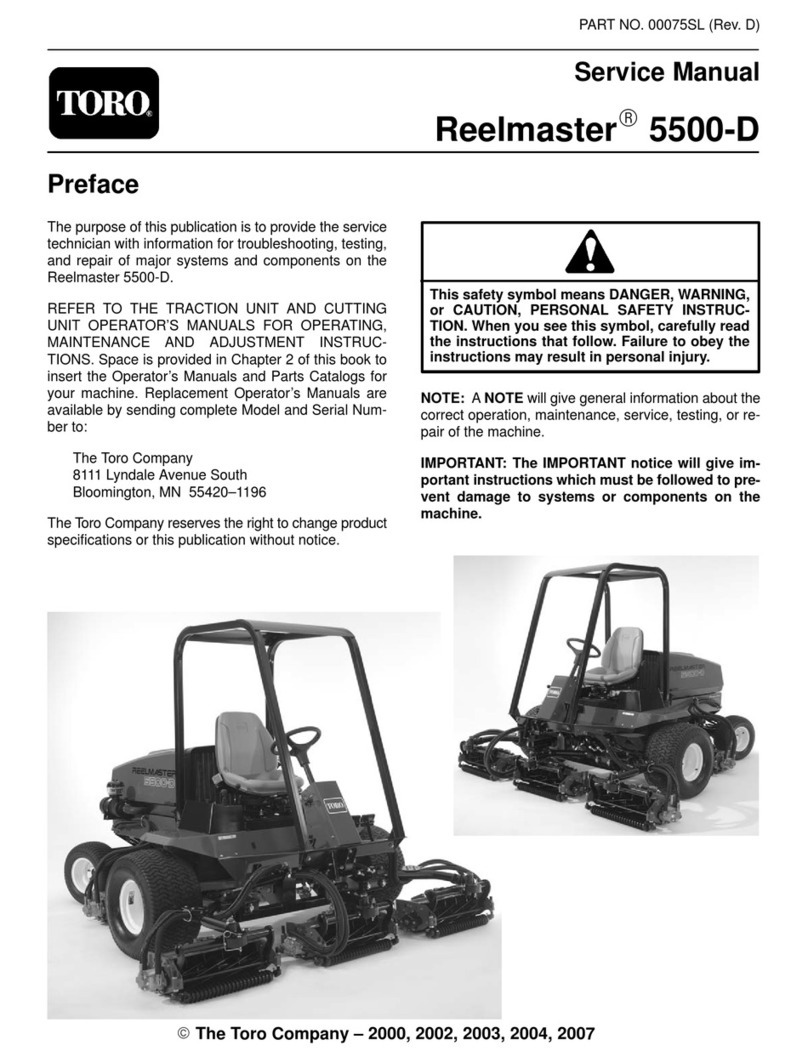 Toro 03550 Reelmaster 5500-D Service manual