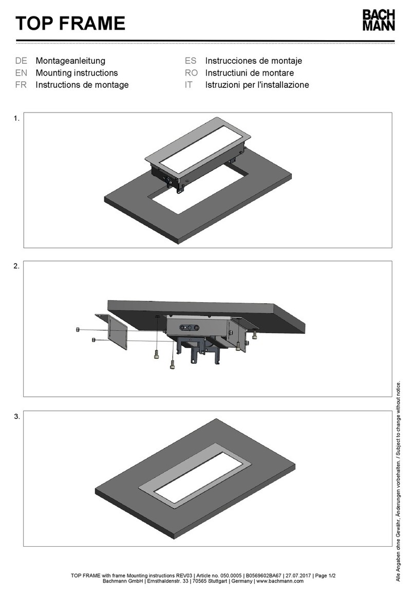 Bachmann TOP FRAME User manual