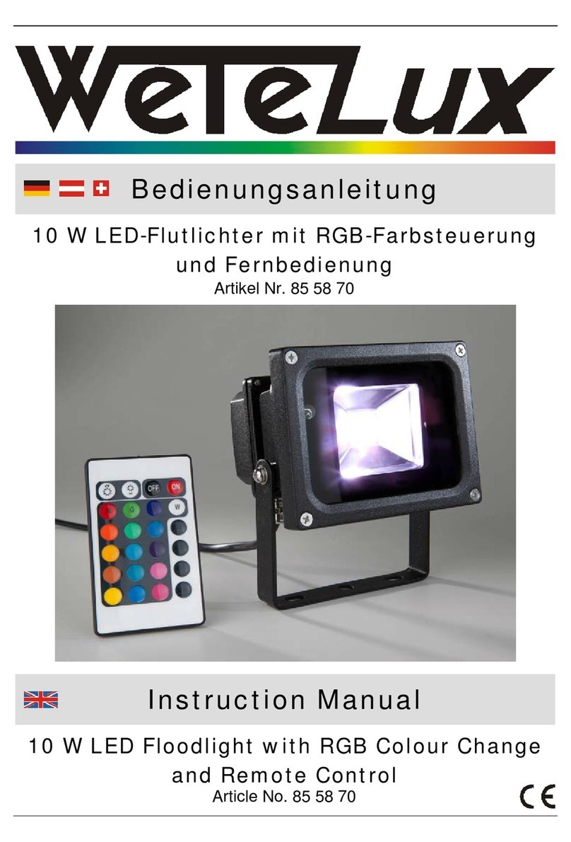 Wetelux 85 58 70 User manual