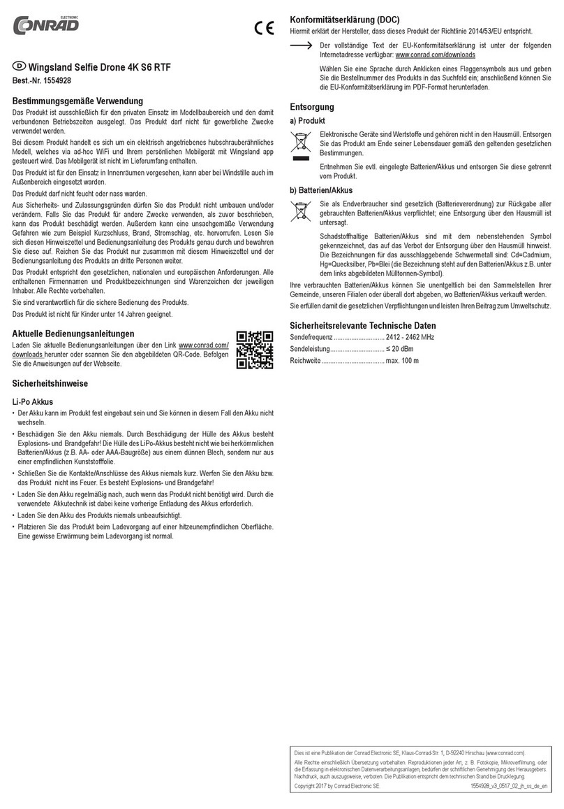 Conrad Wingsland 1554928 User manual
