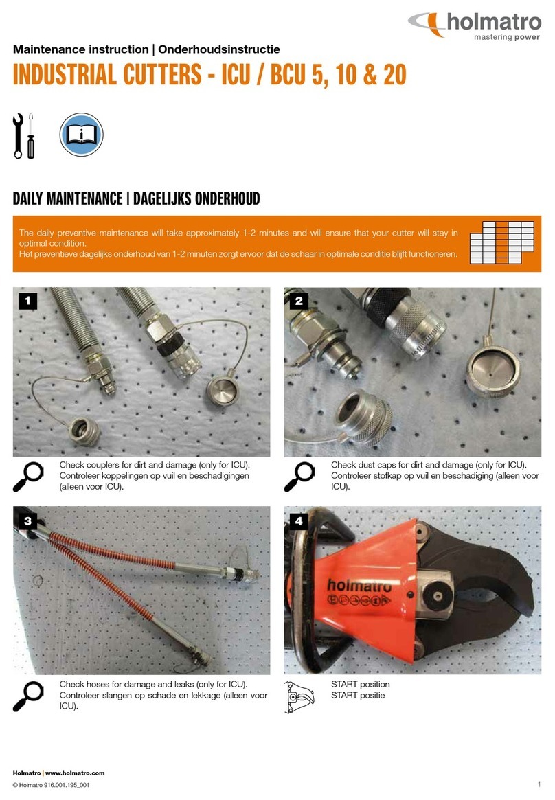 Holmatro ICU 5 Maintenance Instruction Holmatro ICU 5 Maintenance Instruction