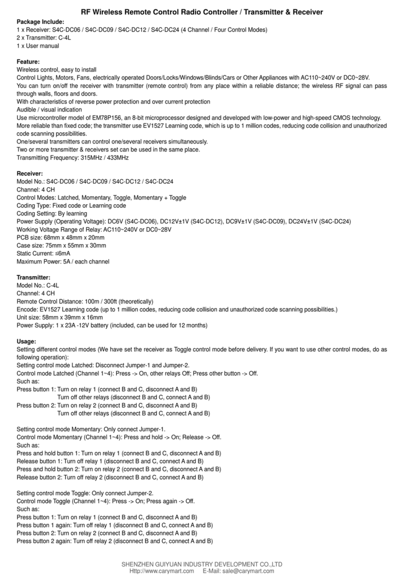 Flying Industry Development S4C-DC06 quick guide