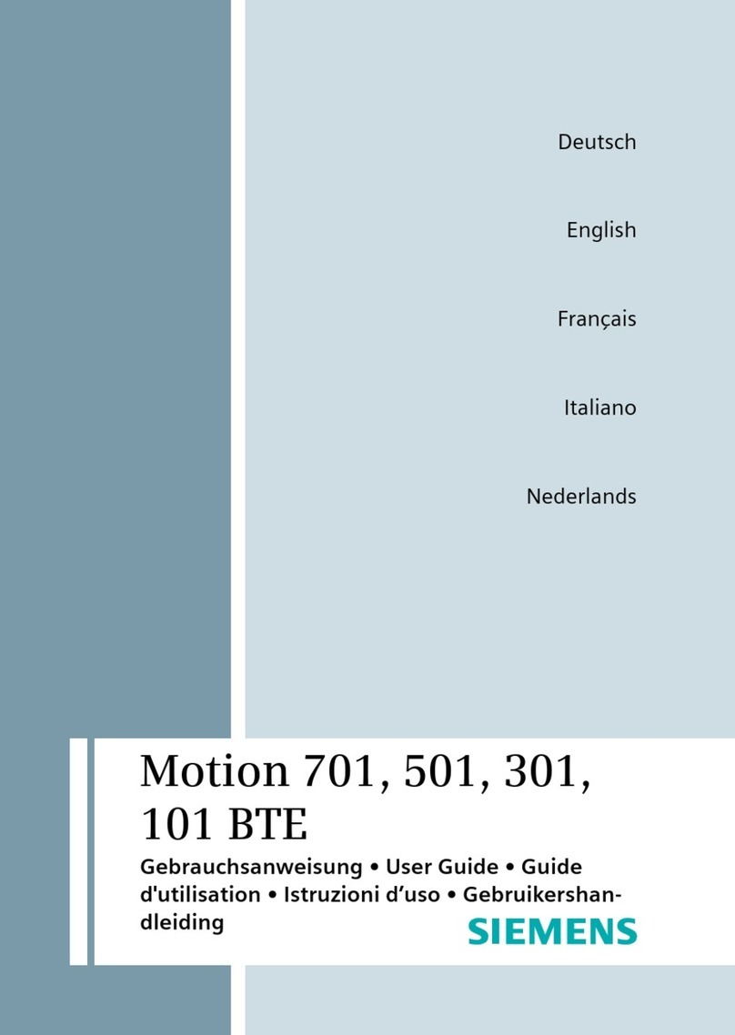 Siemens Motion 701 BTE User manual