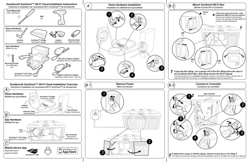 Sundance Spas SunSmart installation instructions