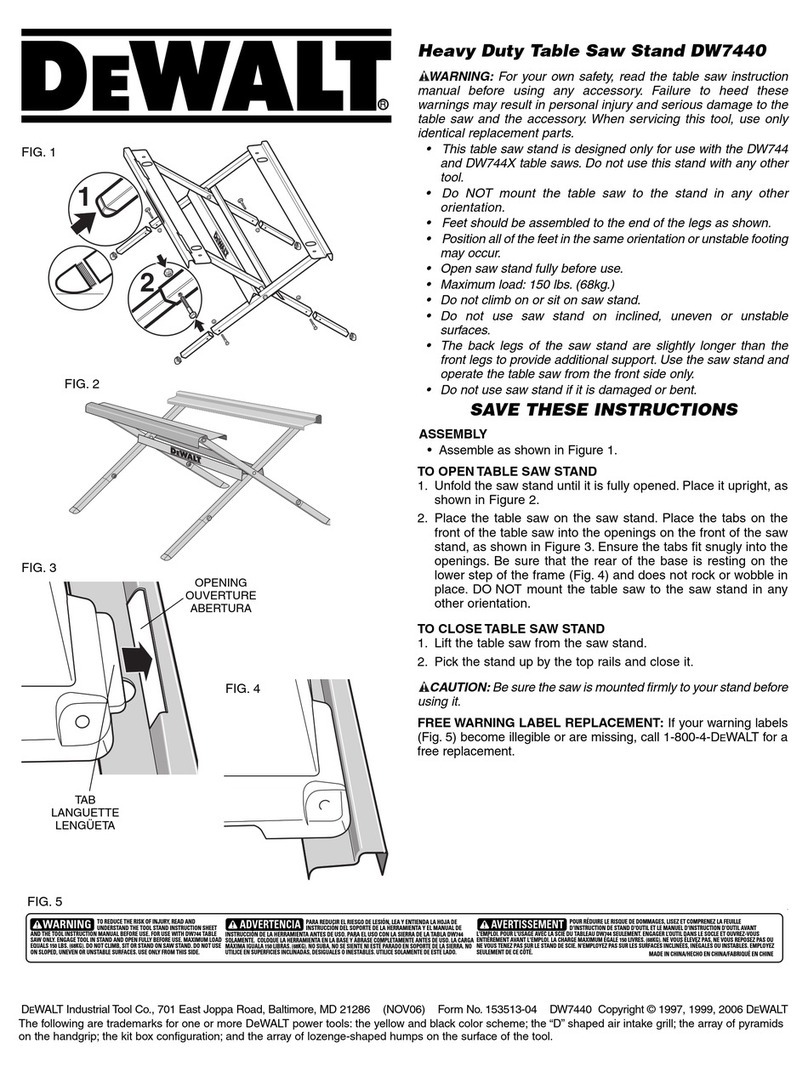 DeWalt DW7440 quick start guide
