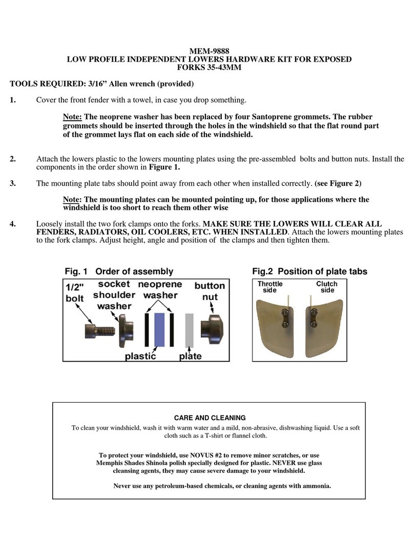 Memphis Shades MEM-9888 quick start guide
