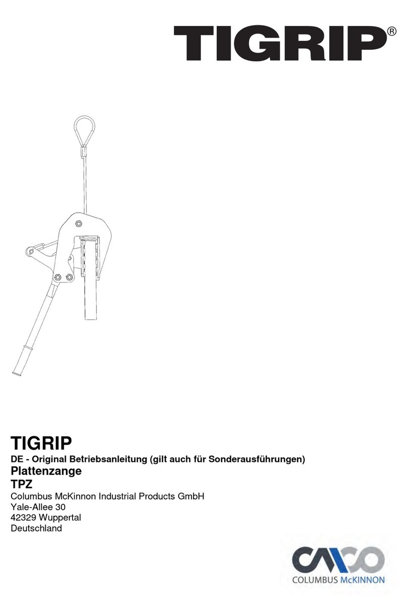 Columbus McKinnon TIGRIP TPZ 0,4/55 operating instructions