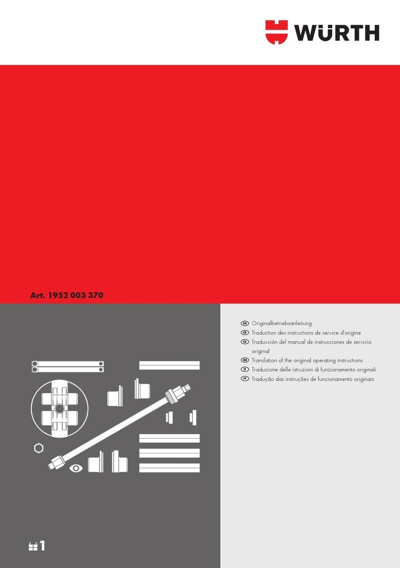Würth 1952 003 370 operating instructions