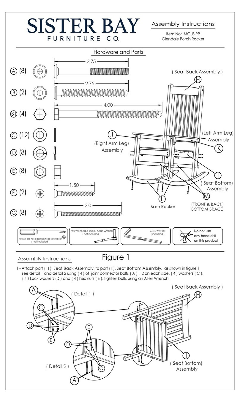 Sister Bay MGLE-PR Assembly instructions