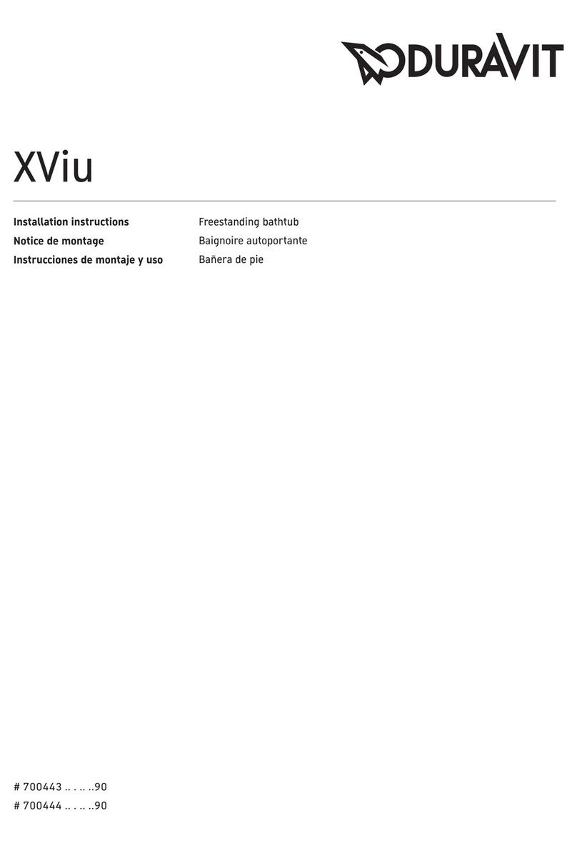 DURAVIT XViu installation instructions DURAVIT XViu installation instructions