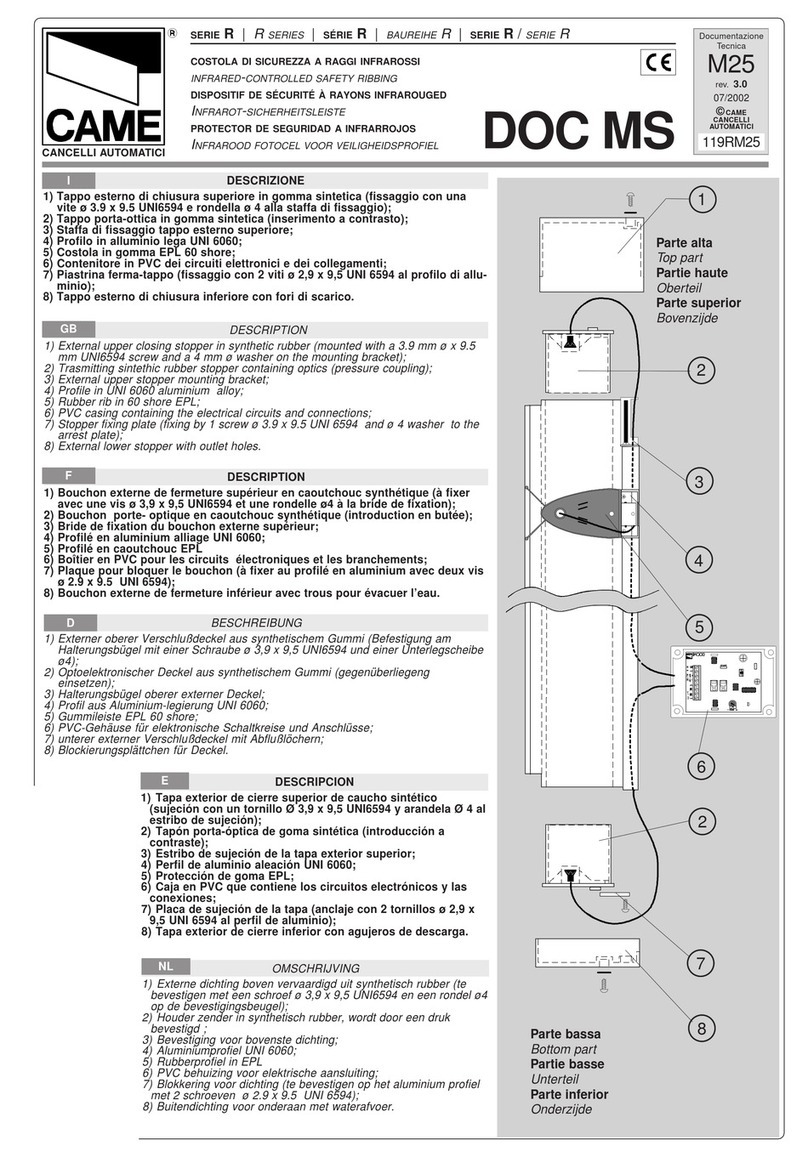 CAME R Series manual