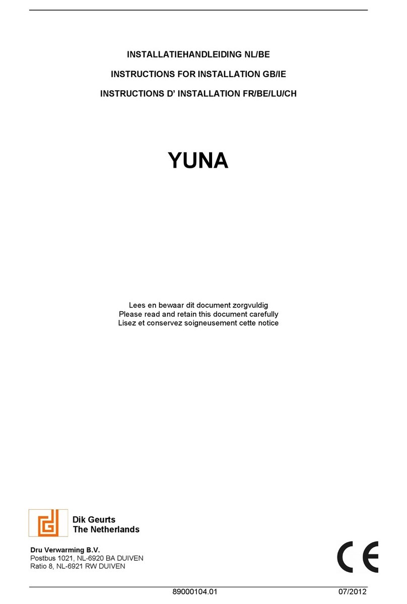 Dru YUNA Instructions for installation