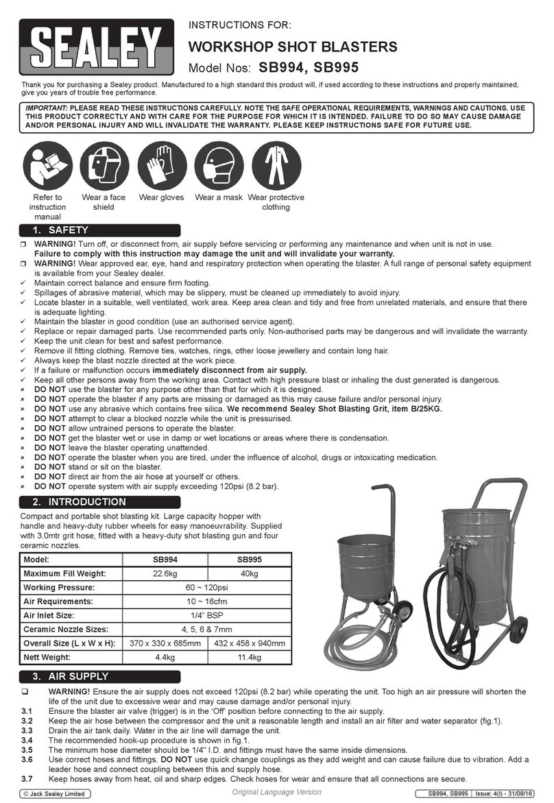Sealey SB994 instructions