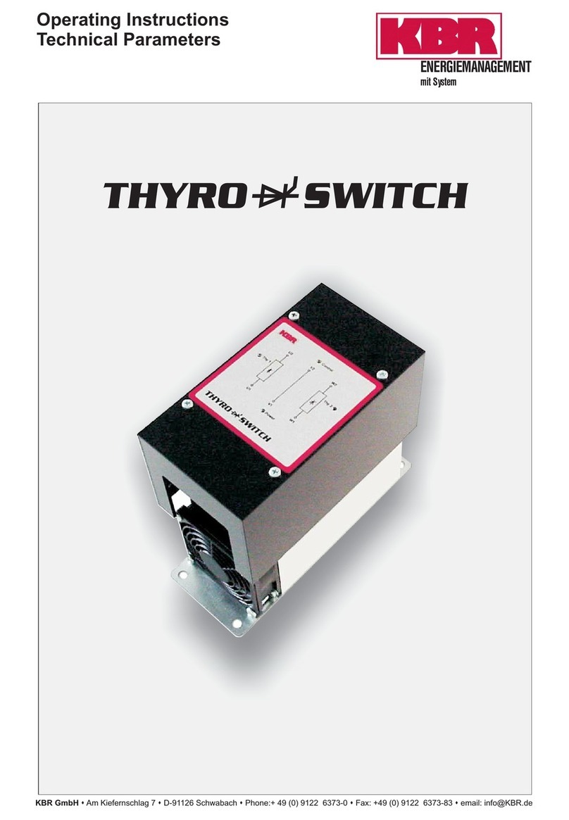 KBR THYRO SWITCH operating instructions