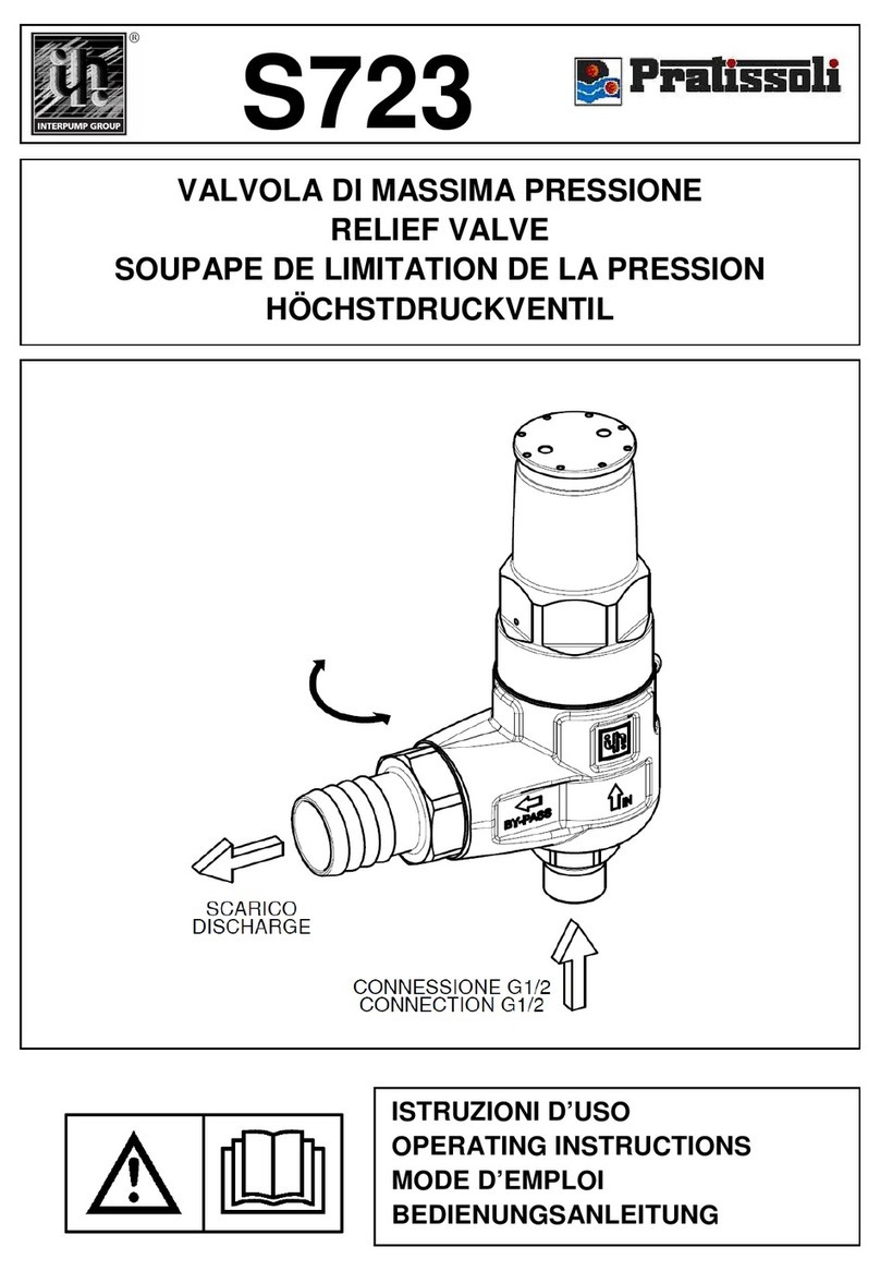 Interpump Group Pratissoli S723 operating instructions