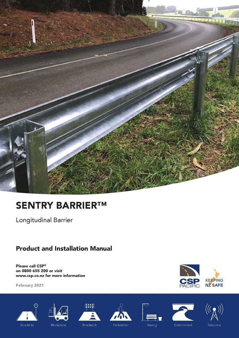 CSP Paciﬁc SENTRY BARRIER User manual
