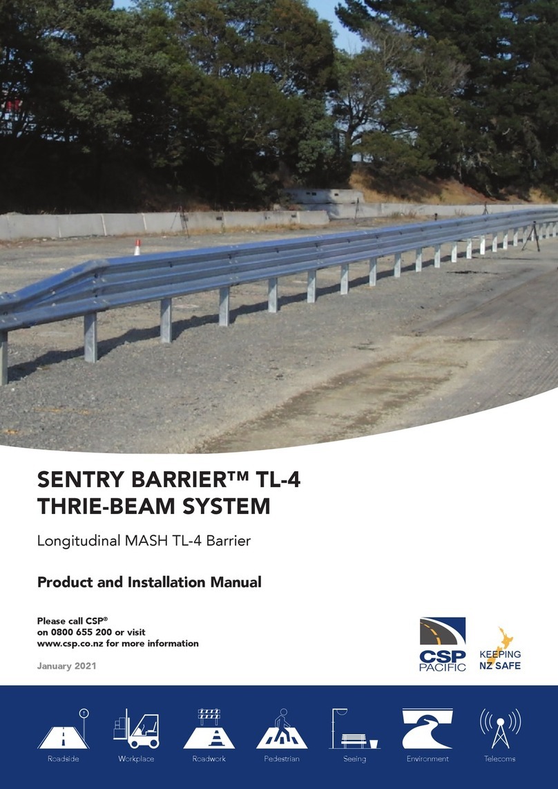 CSP Paciﬁc SENTRY BARRIER MASH TL-4 Product and installation manual