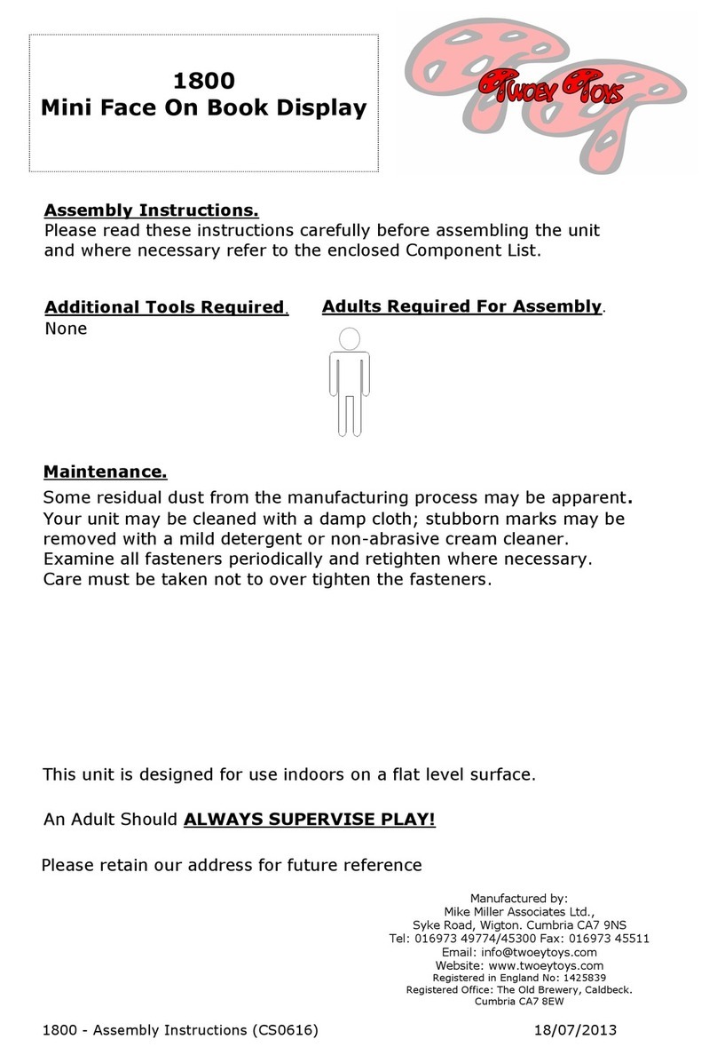 Twoey 1800 Assembly instructions Twoey 1800 Assembly instructions