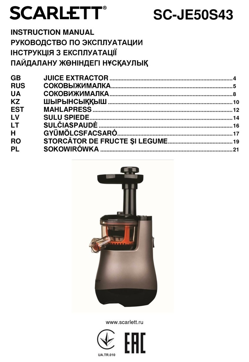 Scarlett SC-JE50S43 instruction manual