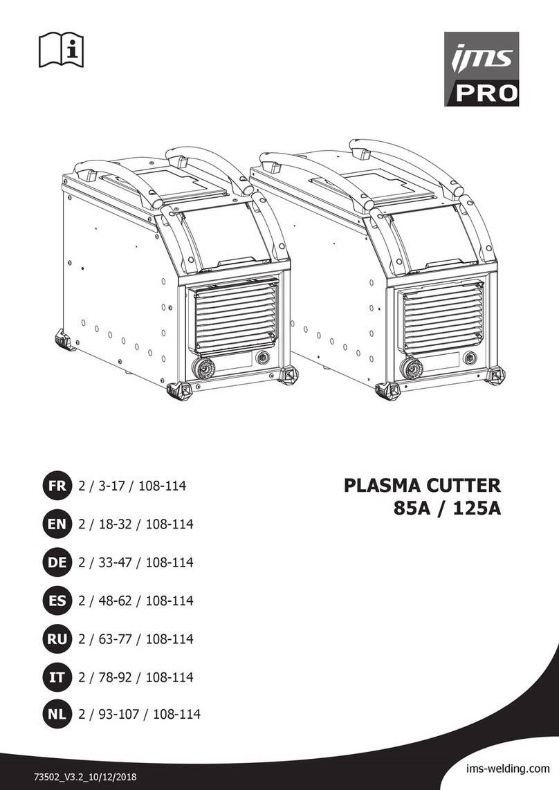 ims PRO CUTTER 85A TRI manual