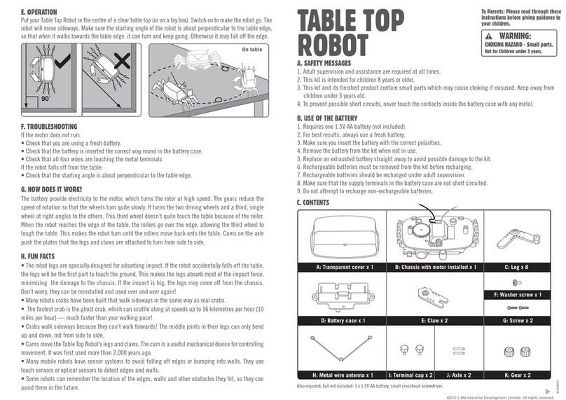 4M TABLE TOP ROBOT FL2 User manual