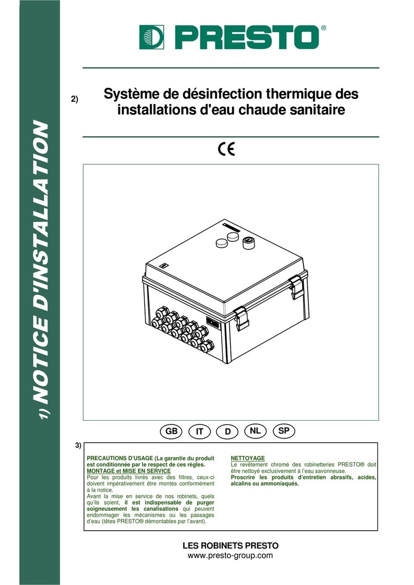 Presto Q4357 installation instructions