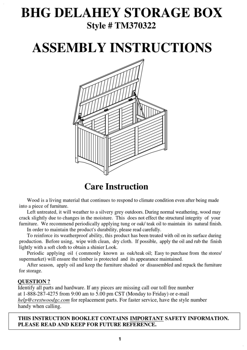 BHG DELAHEY TM370322 Assembly instructions