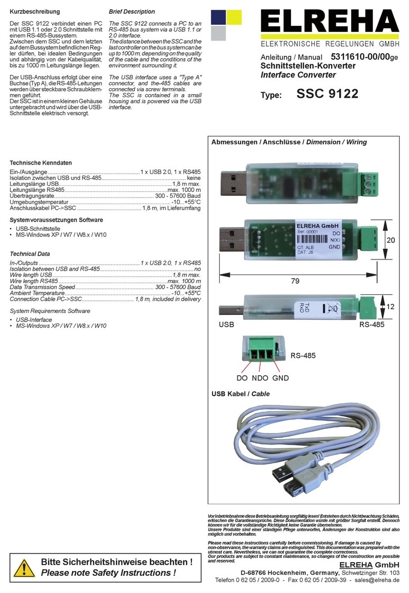 ELREHA SSC 9122 User manual